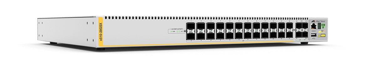 Allied Telesis AT-X510-28GSX-10 network switch Managed L3 Gigabit Ethernet (10/100/1000) Grey