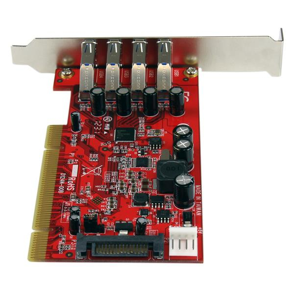 StarTech.com 4 Port PCI SuperSpeed USB 3.0 Adapter Card with SATA / SP4 Power – image 4