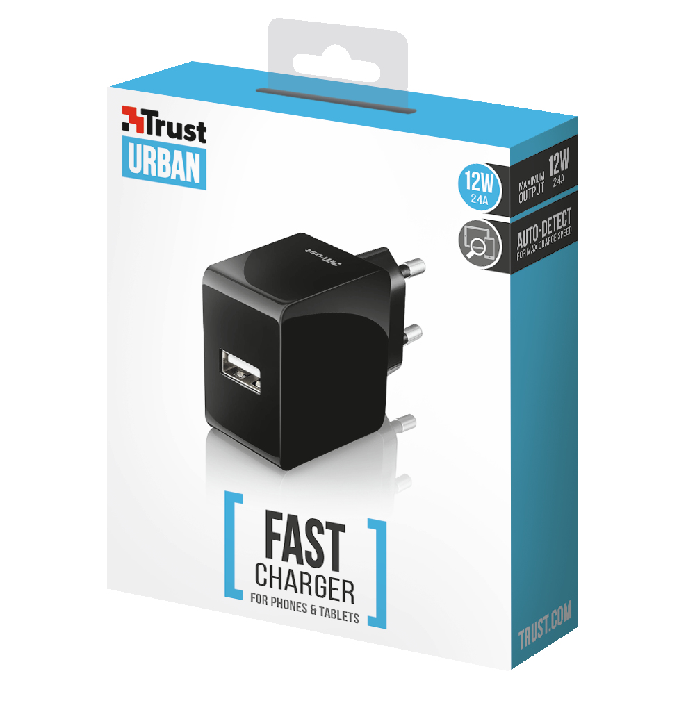 Trust 21710 mobile device charger Smartphone, Tablet Black AC Indoor – image 4