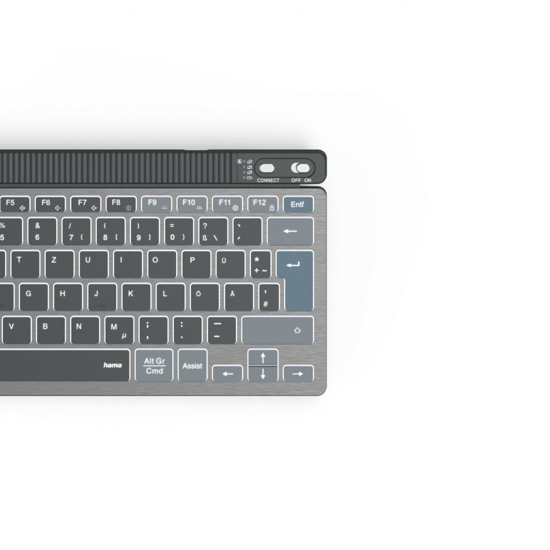 Hama WK-700 keyboard Home/Office Bluetooth QWERTZ German Anthracite, Black, Blue – image 2