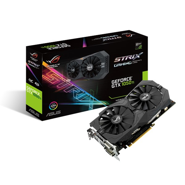 ASUS ROG -STRIX-GTX1050TI-O4G-GAMING graphics card NVIDIA GeForce GTX 1050 Ti – image 1