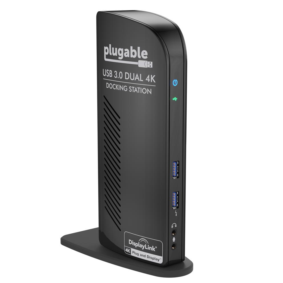 Plugable Technologies UD-6950 laptop dock/port replicator Docking USB 3.2 Gen 1 (3.1 Gen 1) Type-C Black