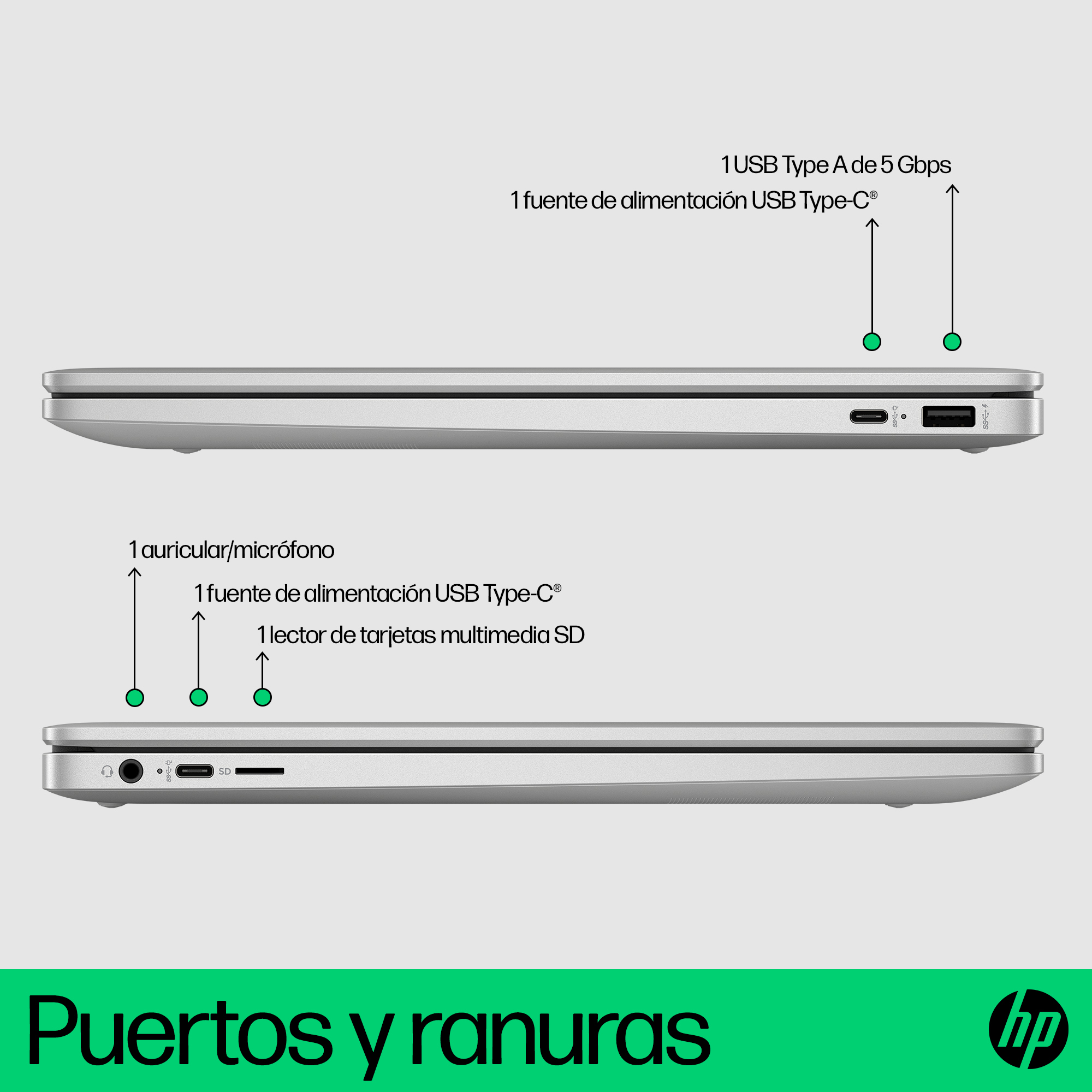 Portátil - HP Chromebook Plus 15a-nb0001ns, 15.6" Full HD, Intel® Core™ i3-N305, 8GB RAM, 256GB eMMC, UHD, Google ChromeOS - imagen 6