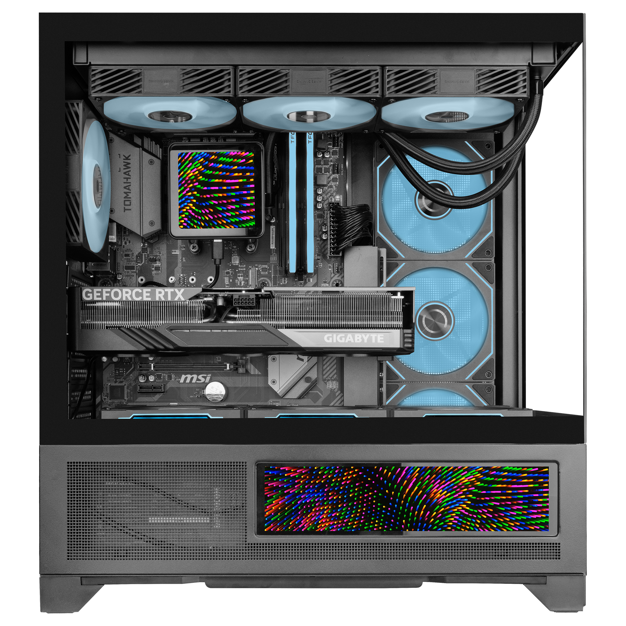Mars Gaming MCLCDX computer case Midi Tower Black image 7