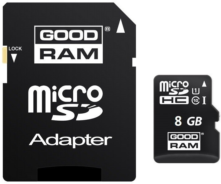 Goodram 8GB microSDHC Class 10 UHS I – image 1