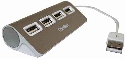 CoolBox COO-HU4ALU2 interface hub USB 2.0 480 Mbit/s Silver