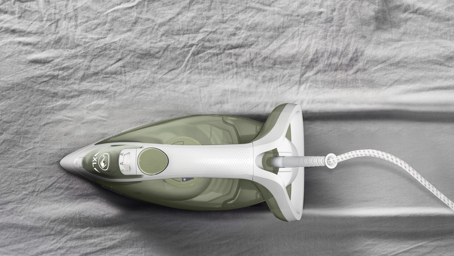 Tefal Easygliss Eco FV5781 Dry & Steam iron Durilium Airglide soleplate – image 3