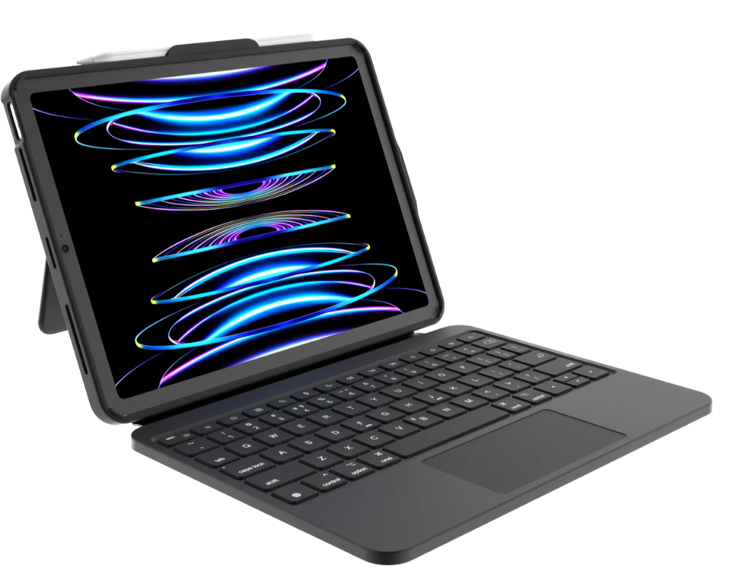 DEQSTER 90-3022 mobile device keyboard QWERTZ German USB Type-C Black