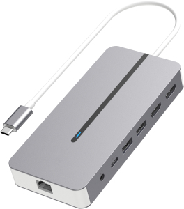 Hypertec ProDock HYP-USBCPD-M2 док-станция для ноутбука Проводная USB 3.2 Gen 1 (3.1 Gen 1) Type-C Серебристый