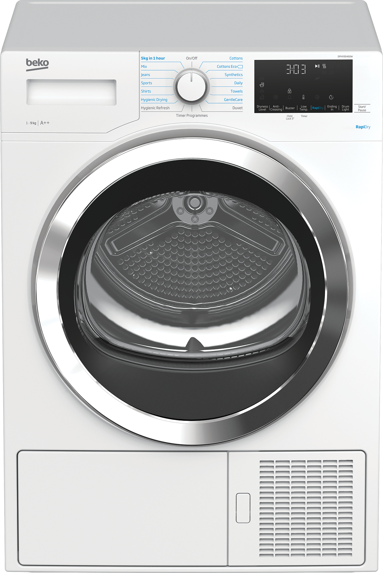 Beko DPHX90460W tumble dryer Freestanding Front-load – image 2