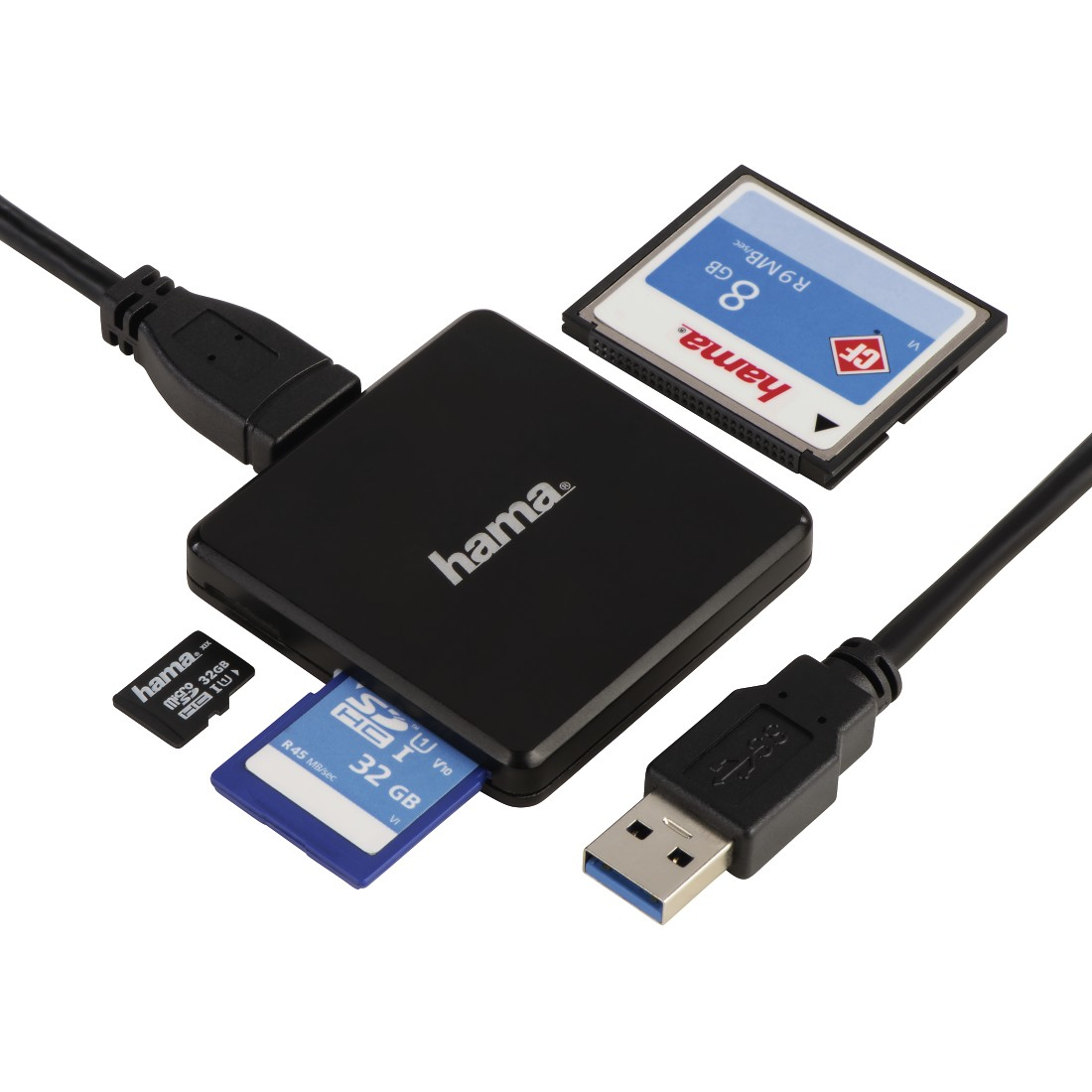Hama 00124156 card reader USB 3.2 Gen 1 (3.1 Gen 1) Type-A Black – image 6