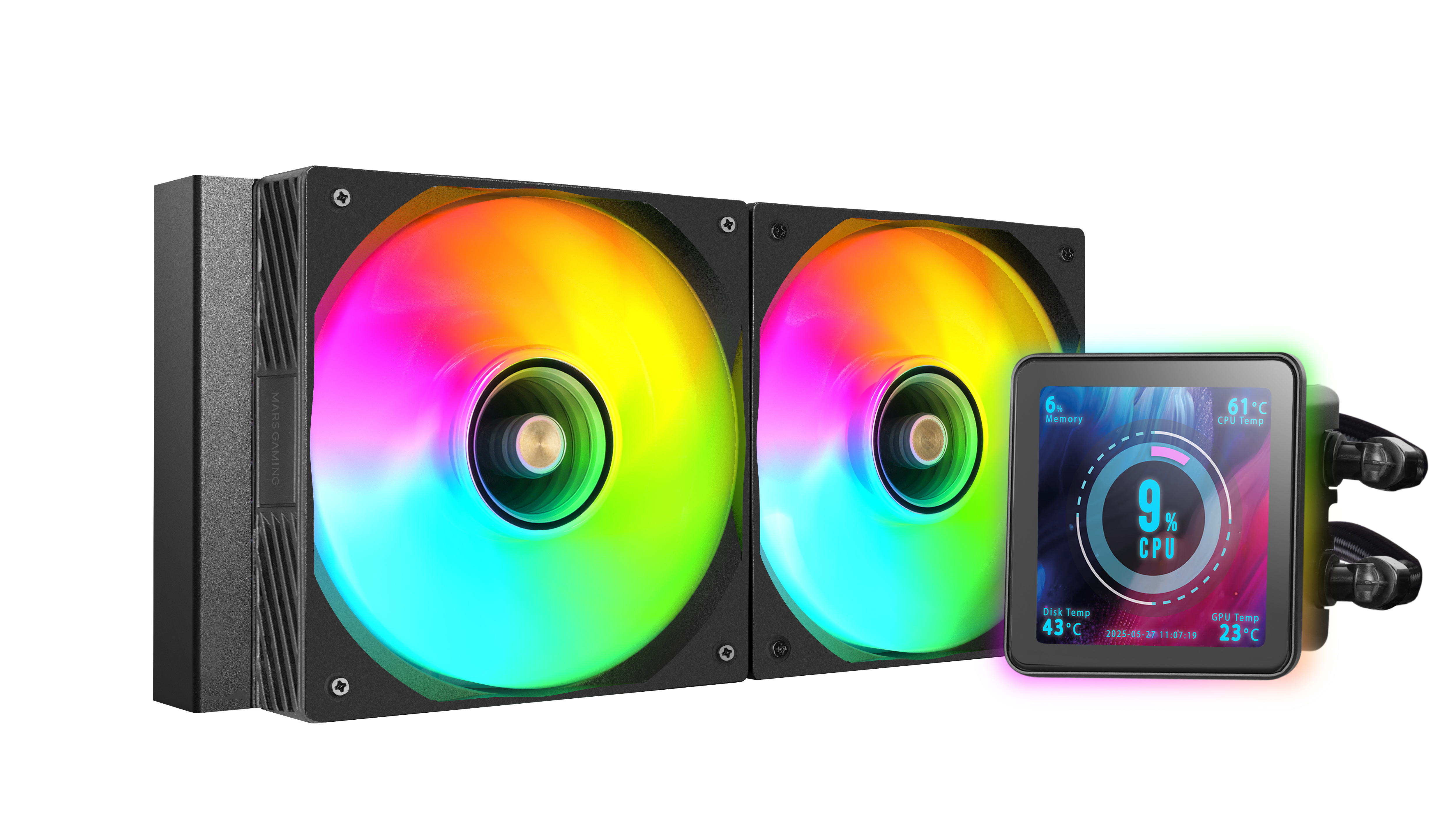 Mars Gaming ML-VISIONPRO240 Processor All-in-one liquid cooler 12 cm Black 1 pc(s) image 2