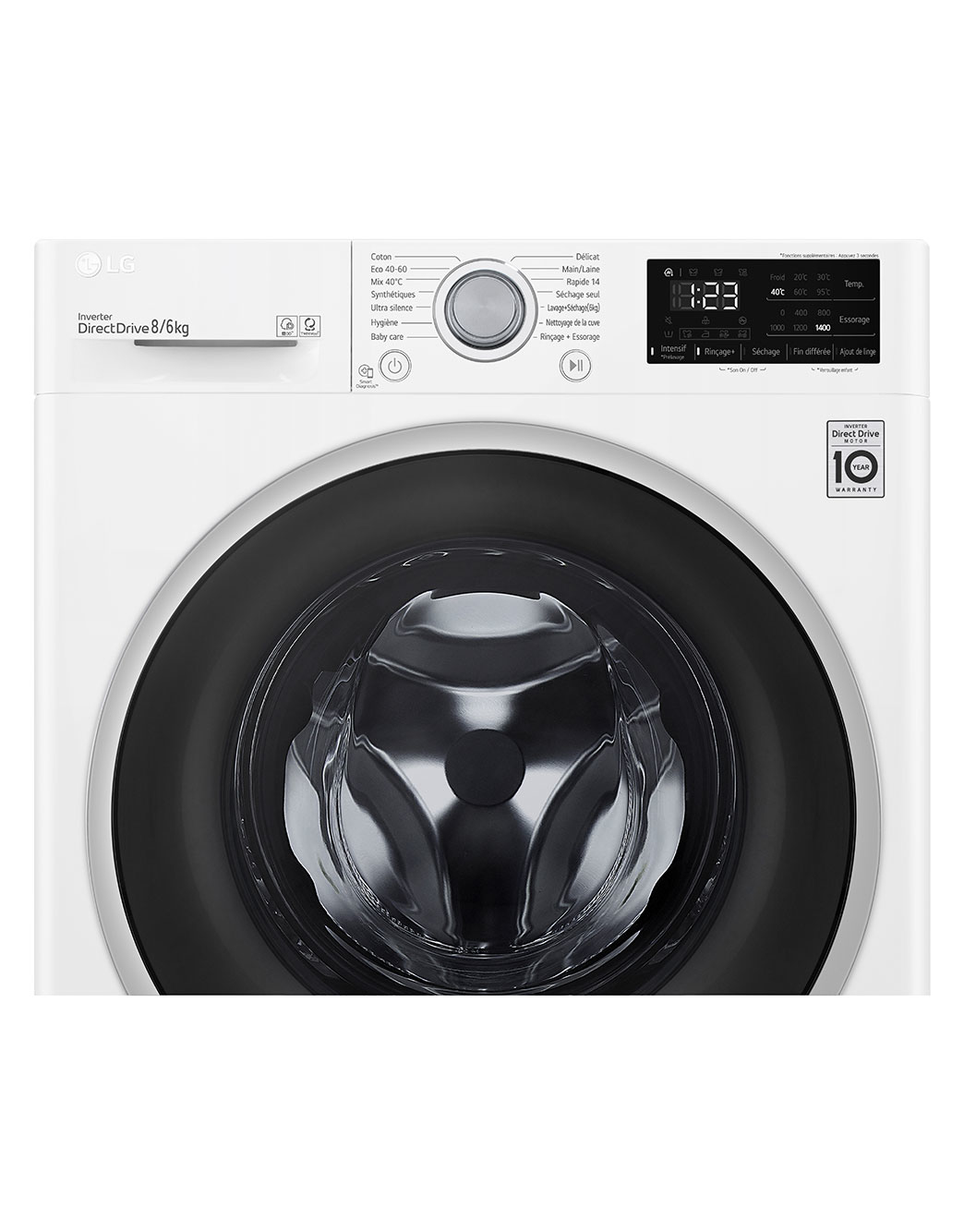 LG F864V37WR washer dryer Freestanding Front-load White – image 4