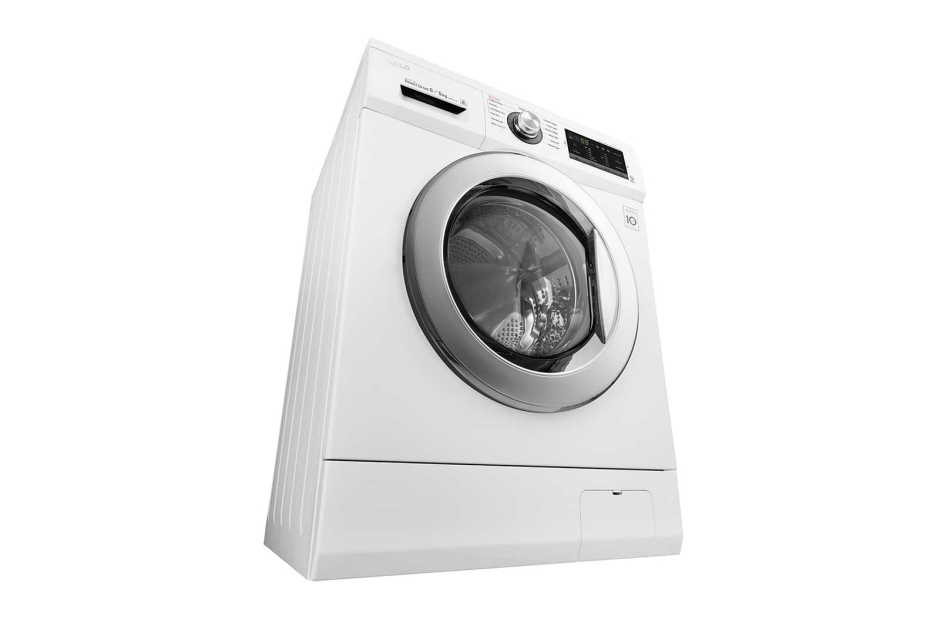 LG FH4G6TDM2N washer dryer Freestanding Front-load Chrome, White – image 3