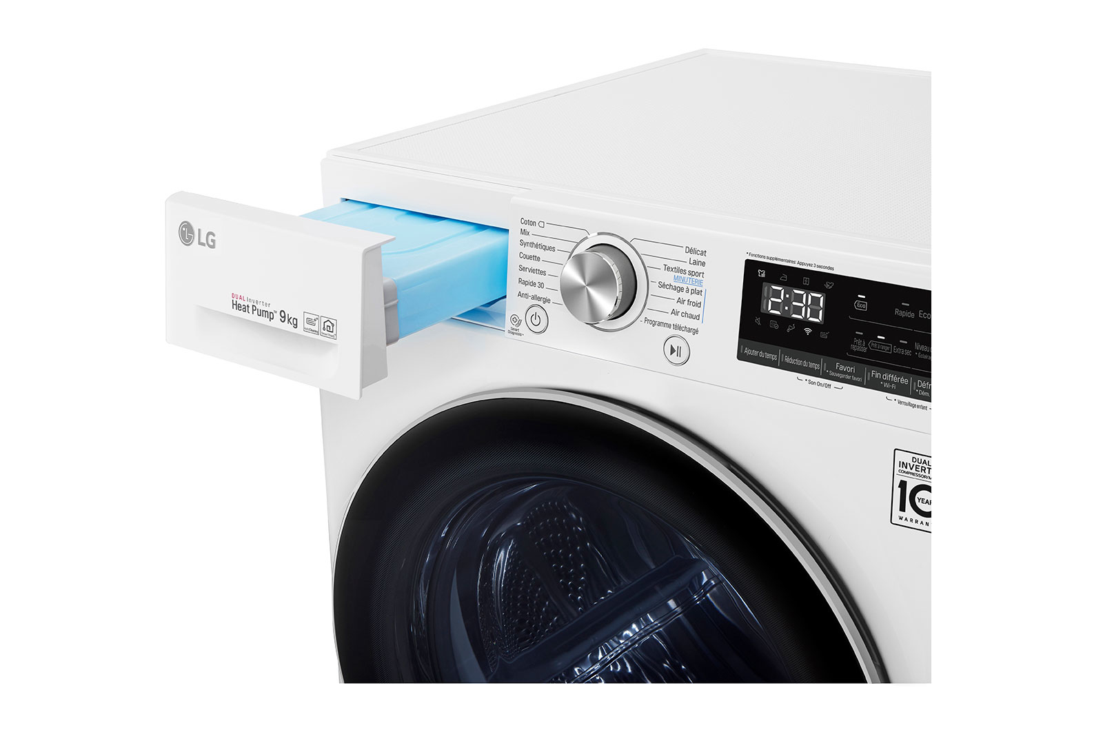 LG RH9V71WHN tumble dryer Freestanding Front-load – image 9
