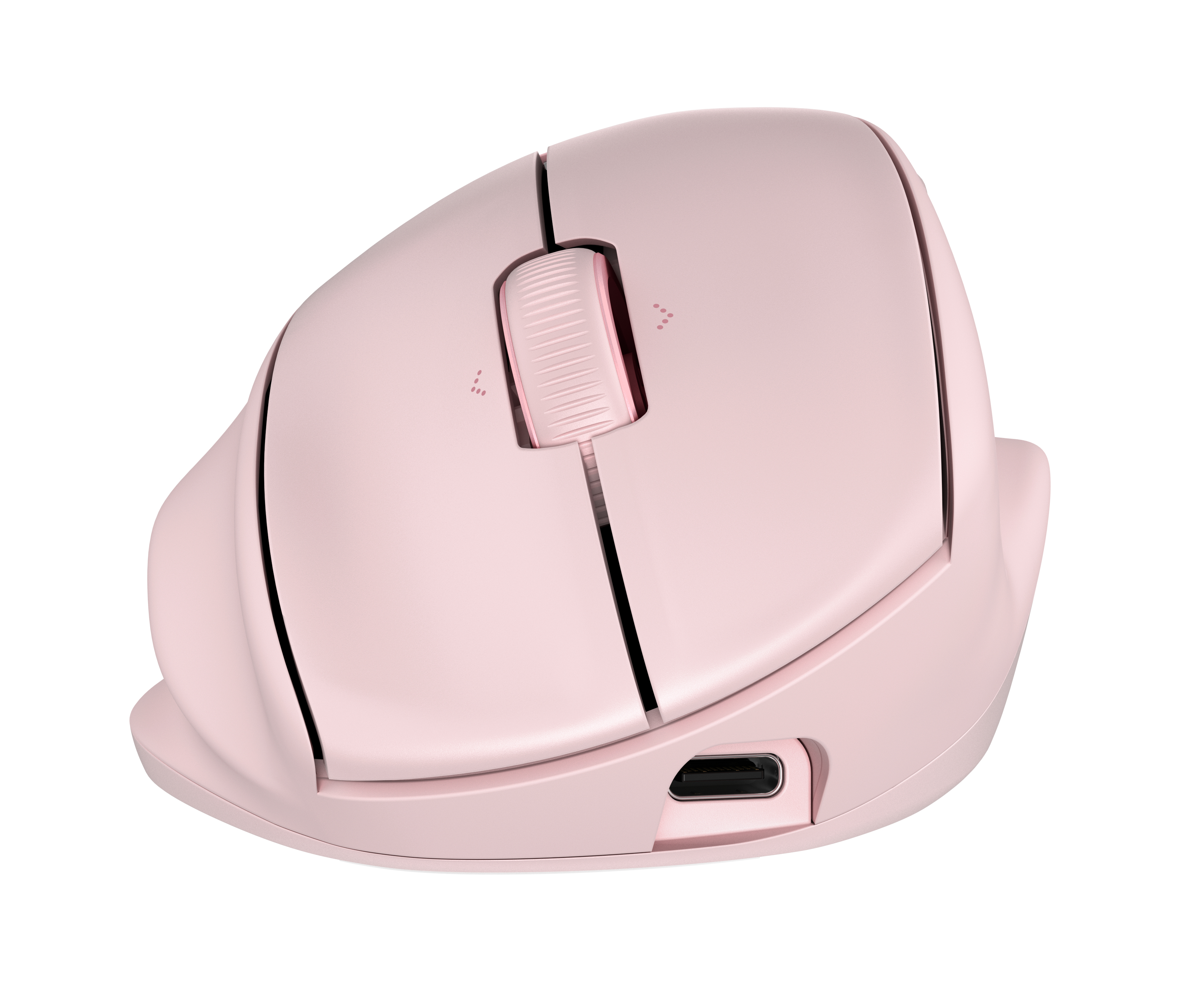 Mouse - ergonomic - 21° semi-vertical tilt - right-handed - 7 buttons - wireless - Bluetooth, 2.4 GHz - USB wireless rec