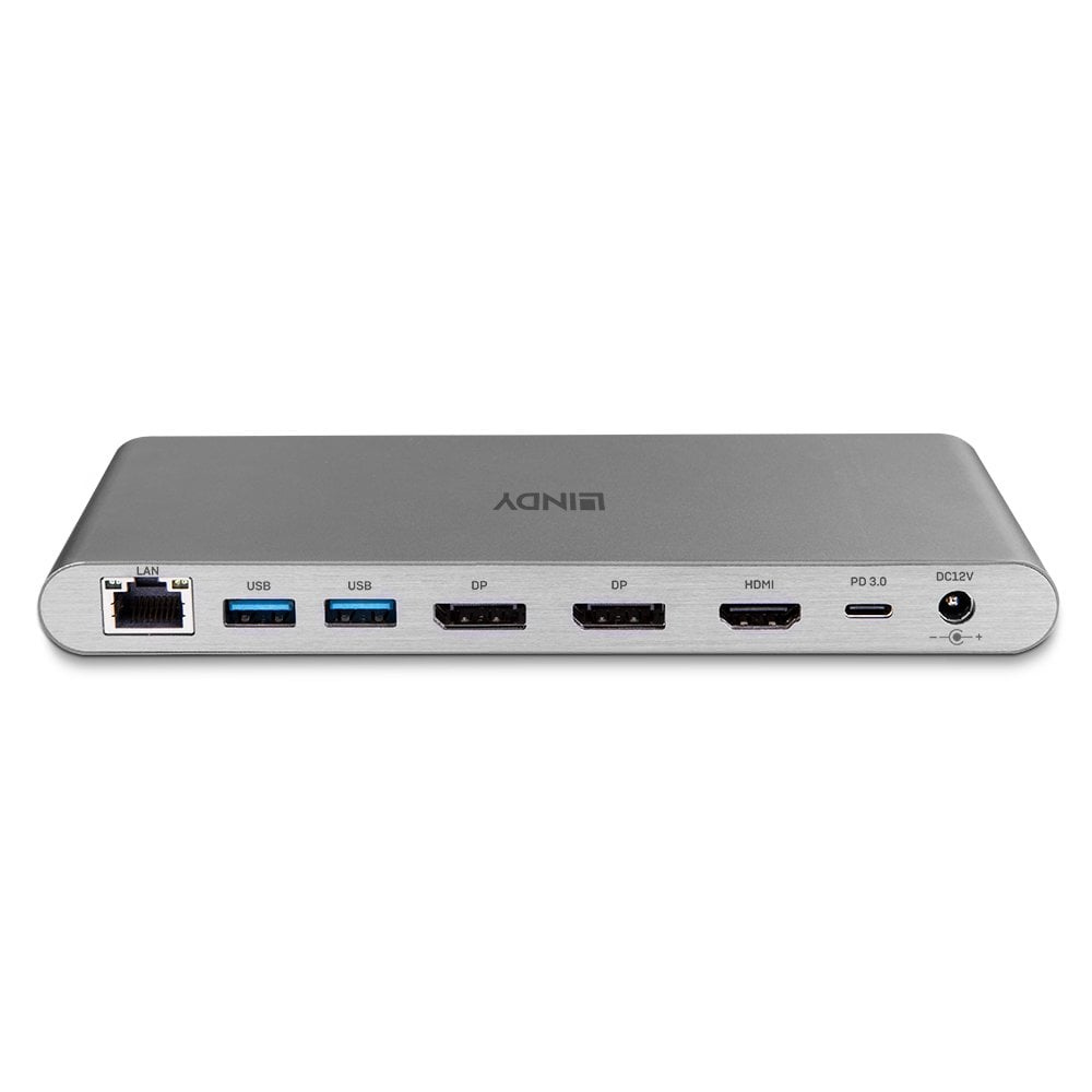 Lindy DST-Pro 5K XT, USB-C Laptop Docking Station with Triple Display (4K) or Single Display (5K) and – image 2