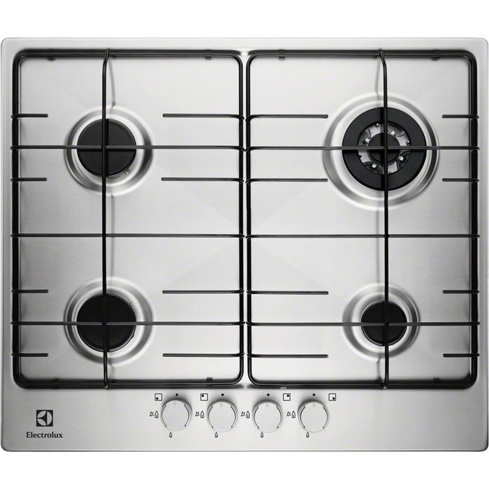 Electrolux EGG6243NOX hob Black, Stainless steel Built-in Gas 4 zone(s)