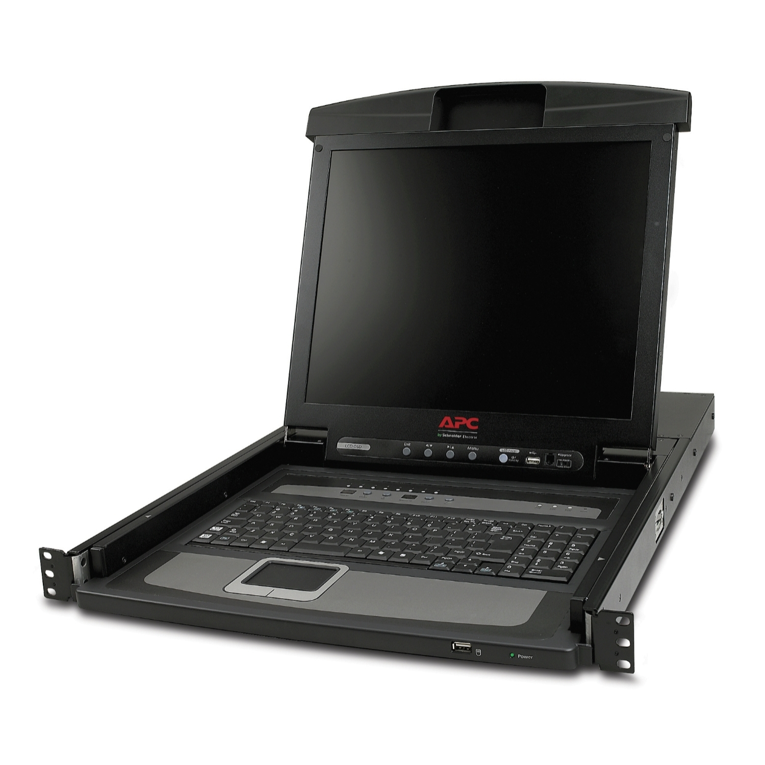 APC 17" Rack LCD Console with Integrated 8 Port Analog KVM Switch