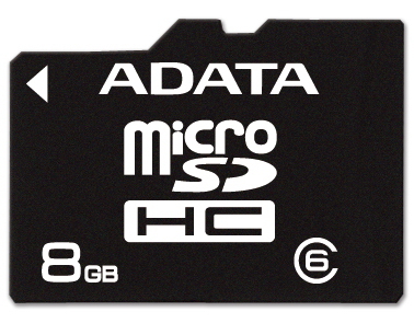 ADATA microSDHC 8GB class6