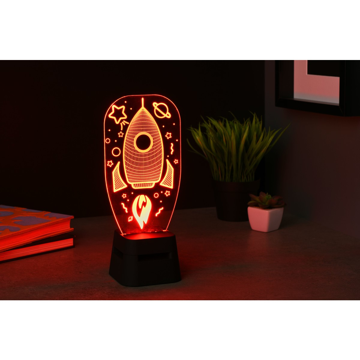 Tech Pop Speaker Bluetooth LED Lights Rocket – image 3