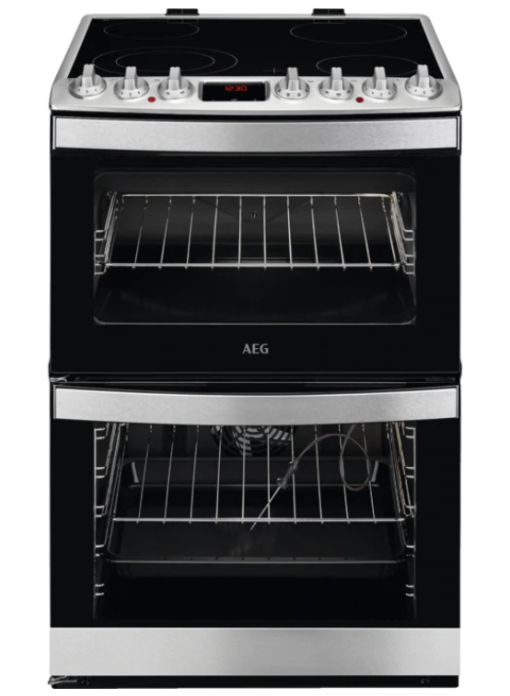 AEG CCB6761ACM Freestanding cooker Electric Ceramic hob Stainless steel – image 1