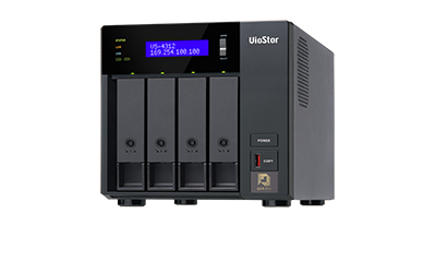 QNAP VS-4312 network video recorder Black