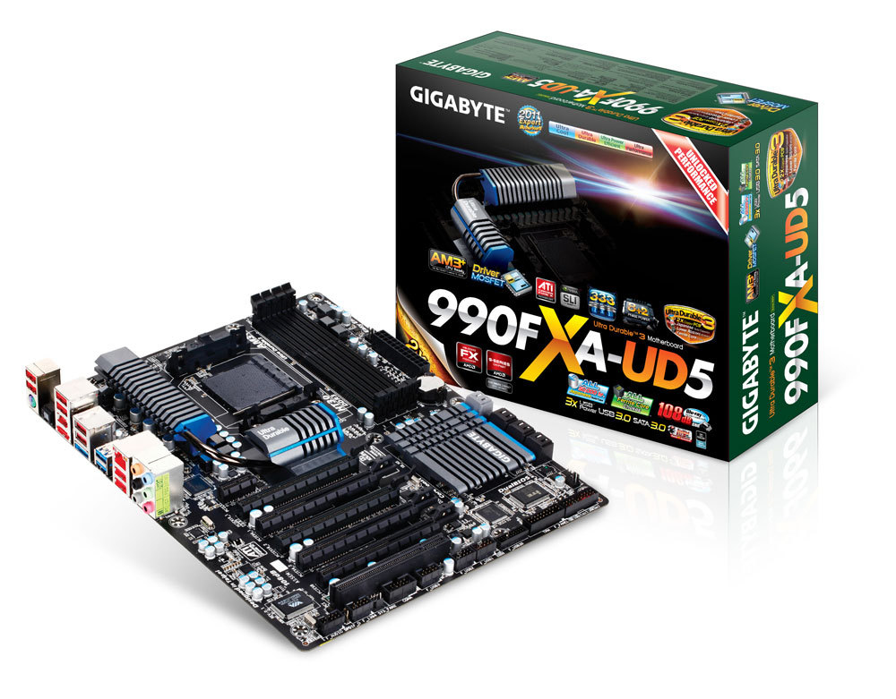 GIGABYTE GA-990FXA-UD5 motherboard AMD 990FX Socket AM3+ ATX – image 3