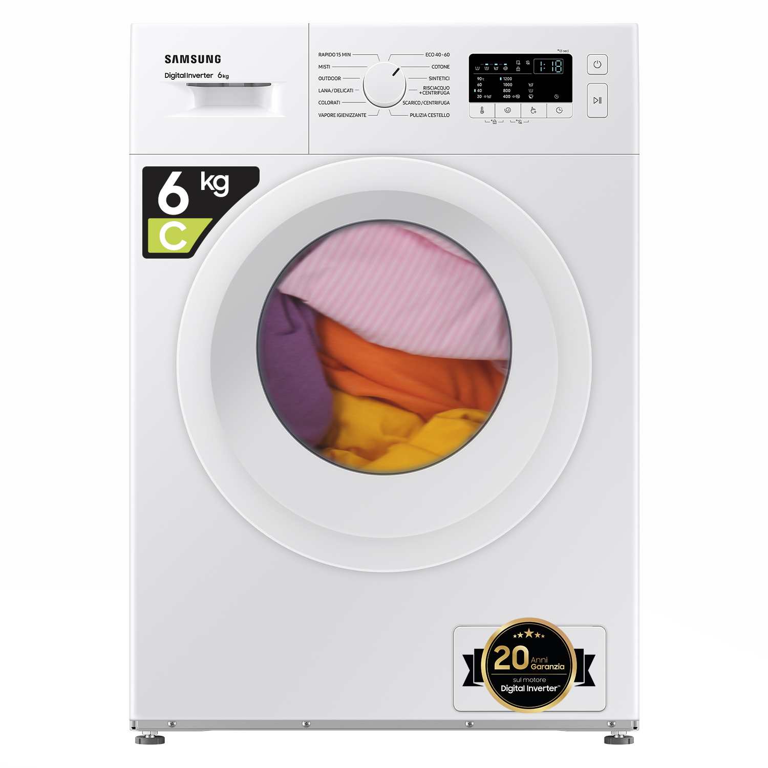 Samsung WW60A3120WE washing machine Front-load