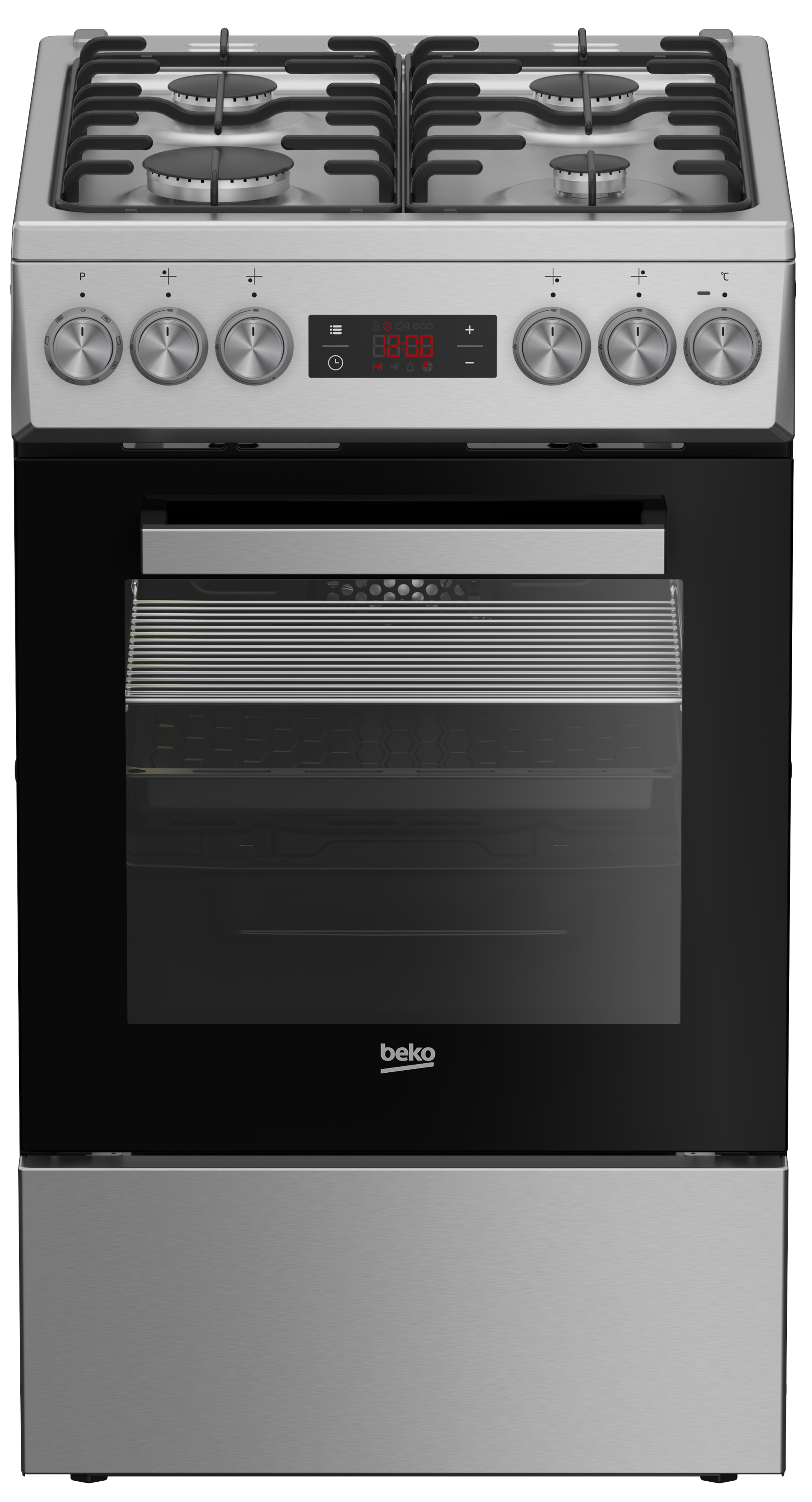 Beko FSM52321DXDT cooker Freestanding cooker Electric Gas Stainless steel, Black – image 2