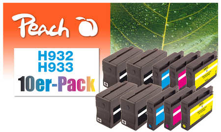 Peach 0F319976 ink cartridge 10 pc(s) Black, Cyan, Magenta, Yellow