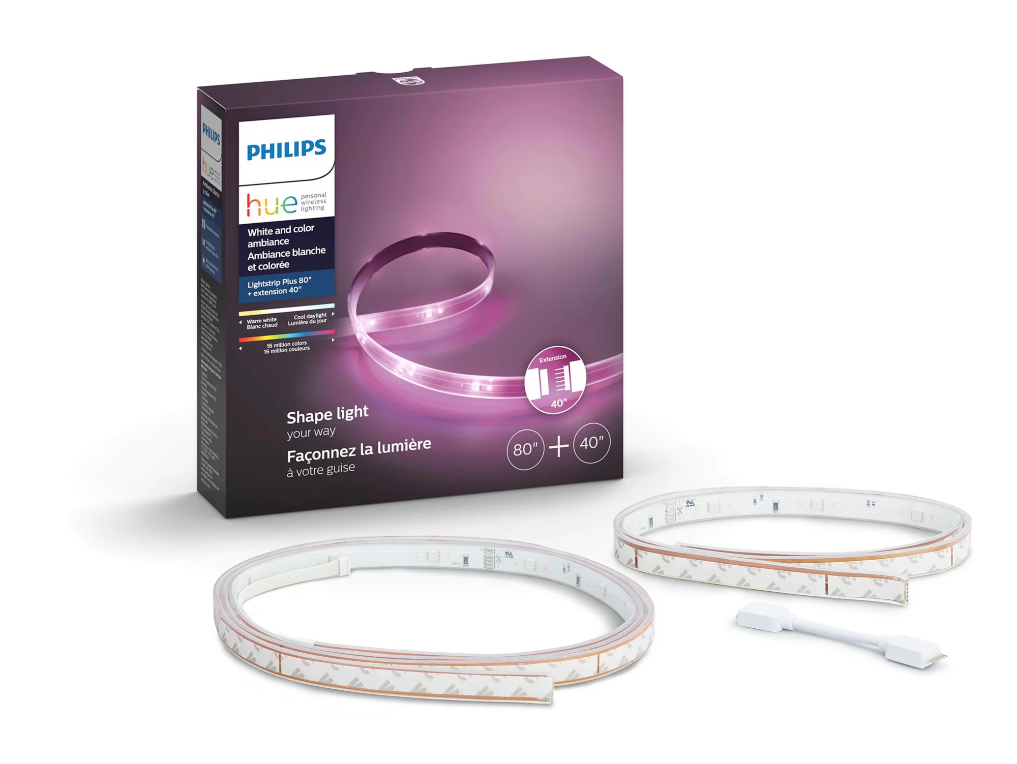Philips by Signify Philips Hue White and colour ambience 046677541804 smart lighting Smart strip light Bluetooth/Zigbee – image 1