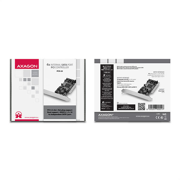 Axagon PCIS-50 interface cards/adapter Internal SATA – image 5