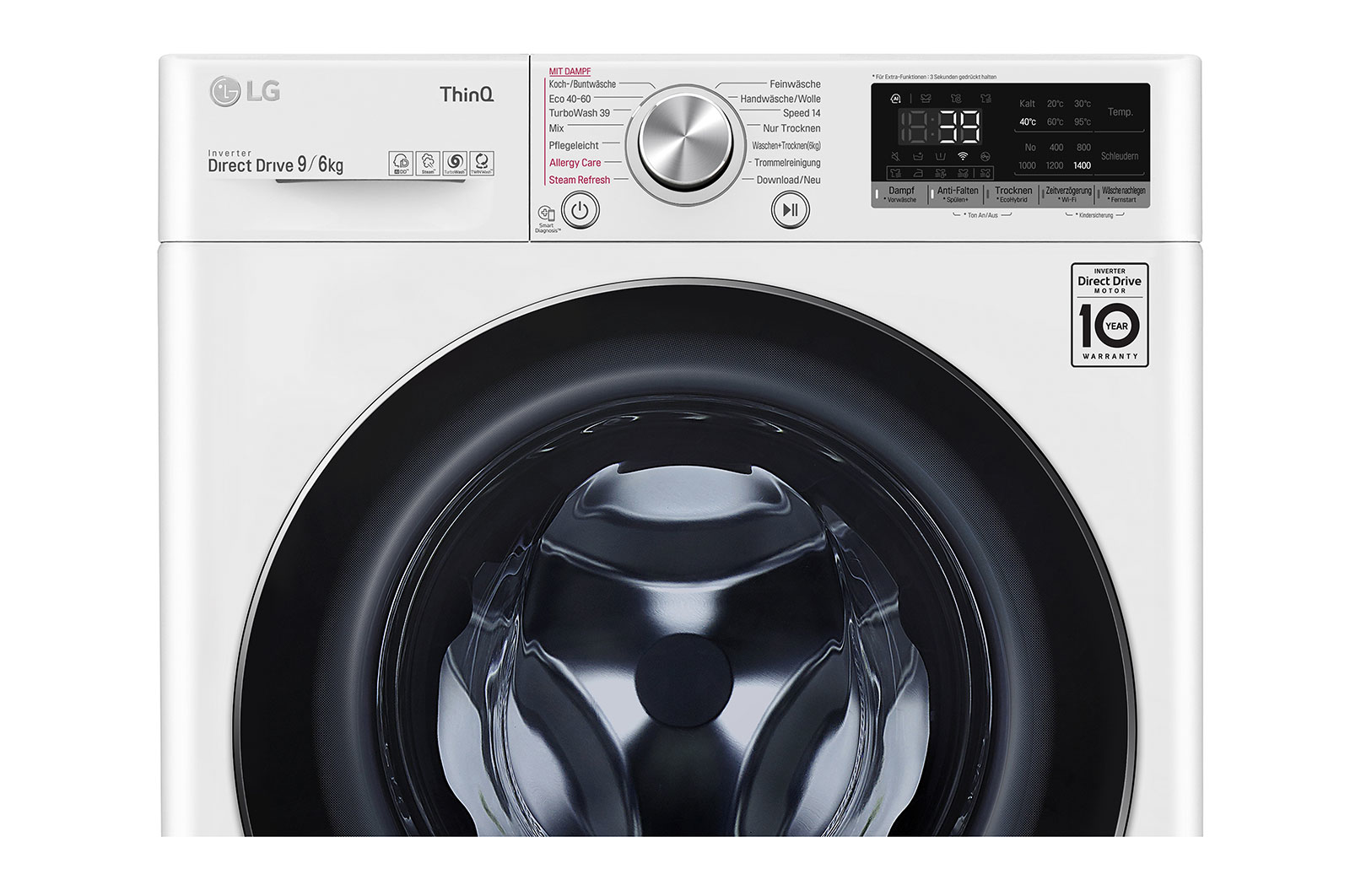 LG V7WD96H1A washer dryer Freestanding Front-load White – image 7