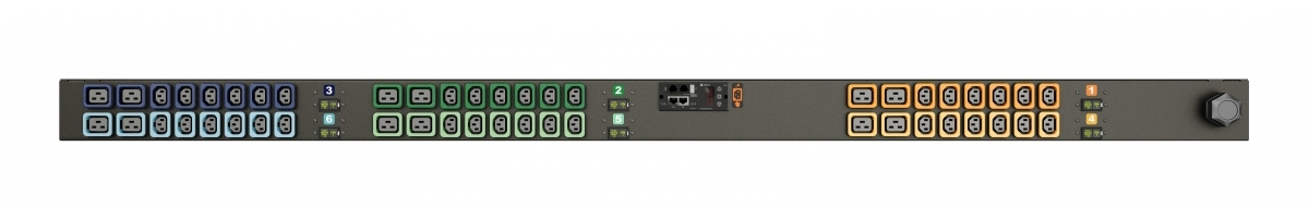 Vertiv MN03E9W1-48PZB8-6PS15B0A10-S power distribution unit (PDU) 48 AC outlet(s) 0U Black