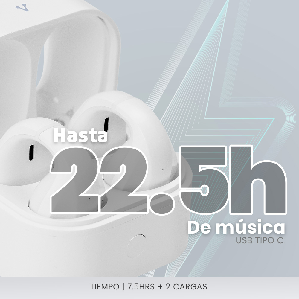 Auriculares Vorago ESB-410 - Inalámbrico - Bluetooth - Blanco - ESB-410