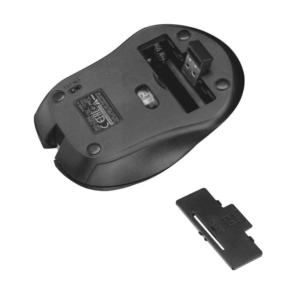Trust 21869 mouse Office Ambidextrous RF Wireless Optical 1800 DPI – image 4