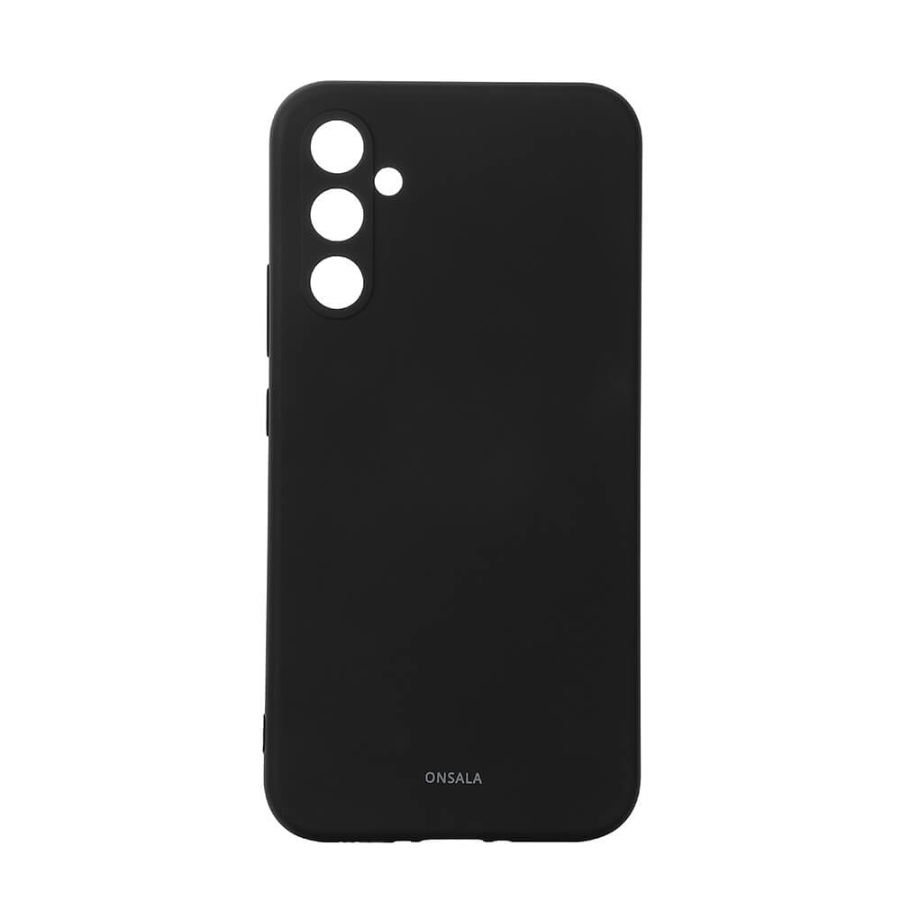 Onsala Phone Case with Silicone Feel Black - Samsung A35