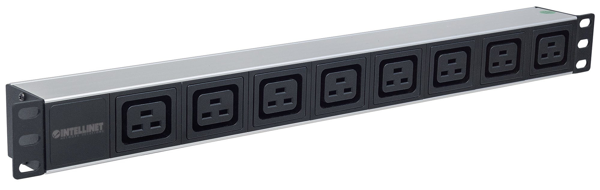 Intellinet 19" 1U Rackmount 8-Output C19 Power Distribution Unit (PDU) With Removable Power Cable and Rear C20 Input – image 2