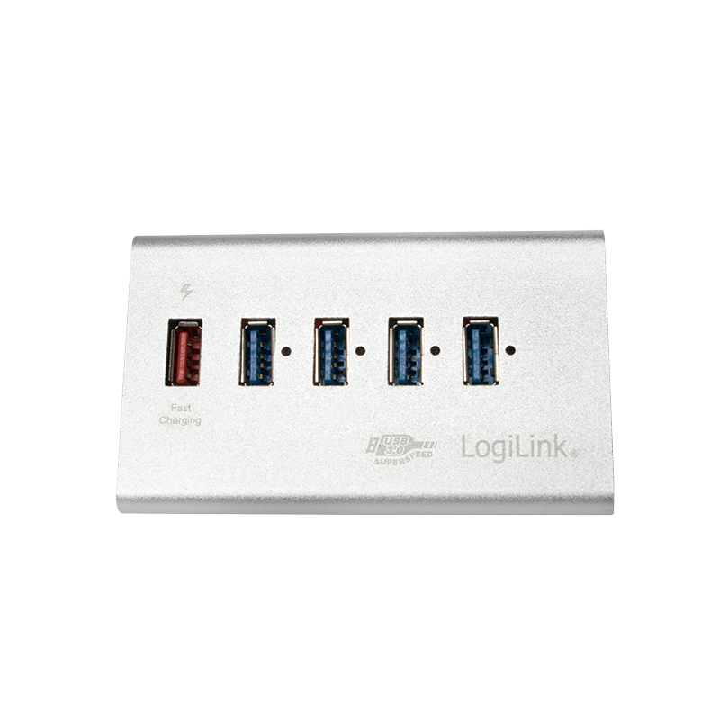 LogiLink UA0227 interface hub USB 3.2 Gen 1 (3.1 Gen 1) Micro-B 5000 Mbit/s Black – image 4
