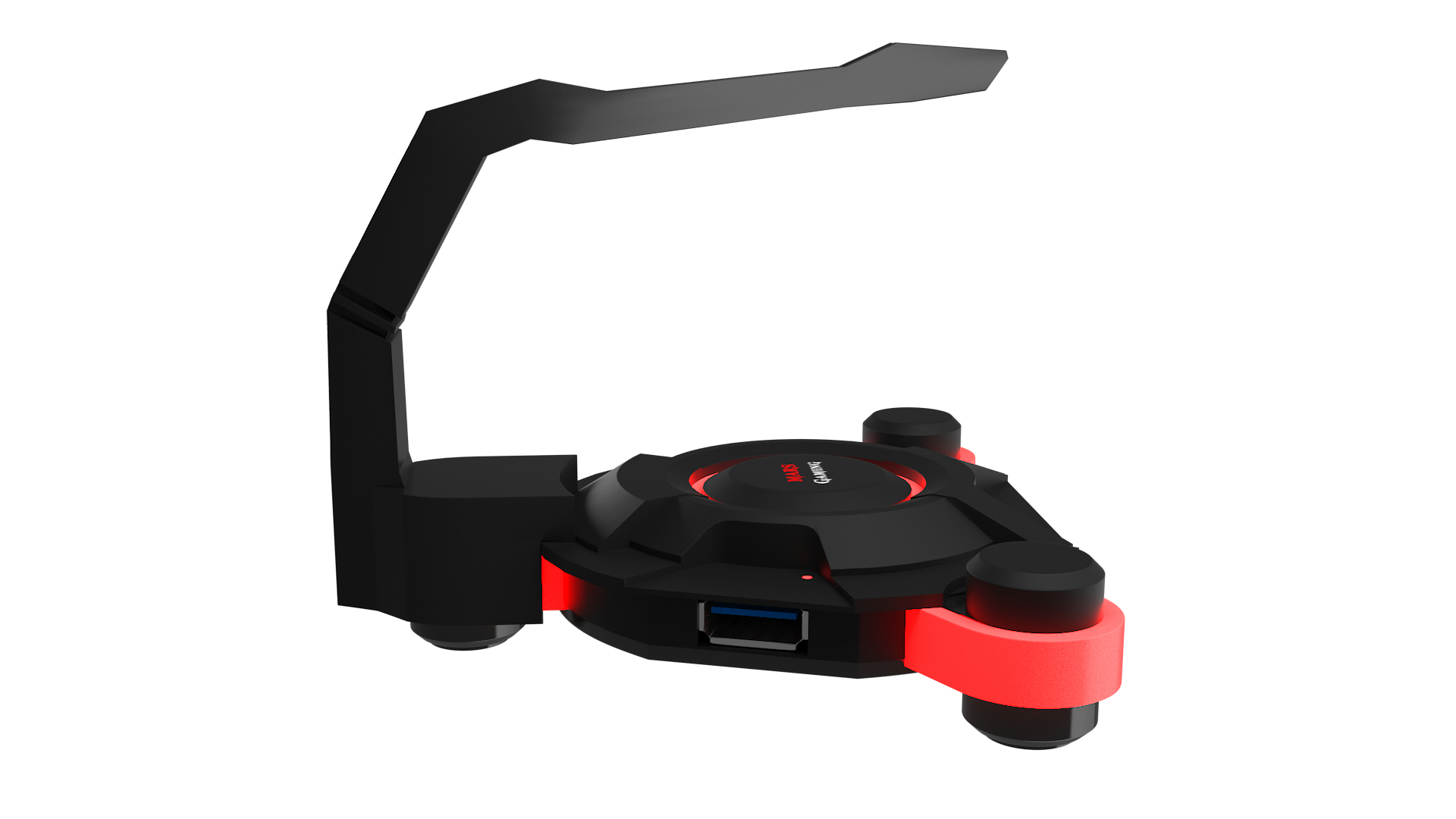Mars Gaming MMS2 interface hub USB 3.2 Gen 1 (3.1 Gen 1) Type-A 5000 Mbit/s Black, Red – image 4