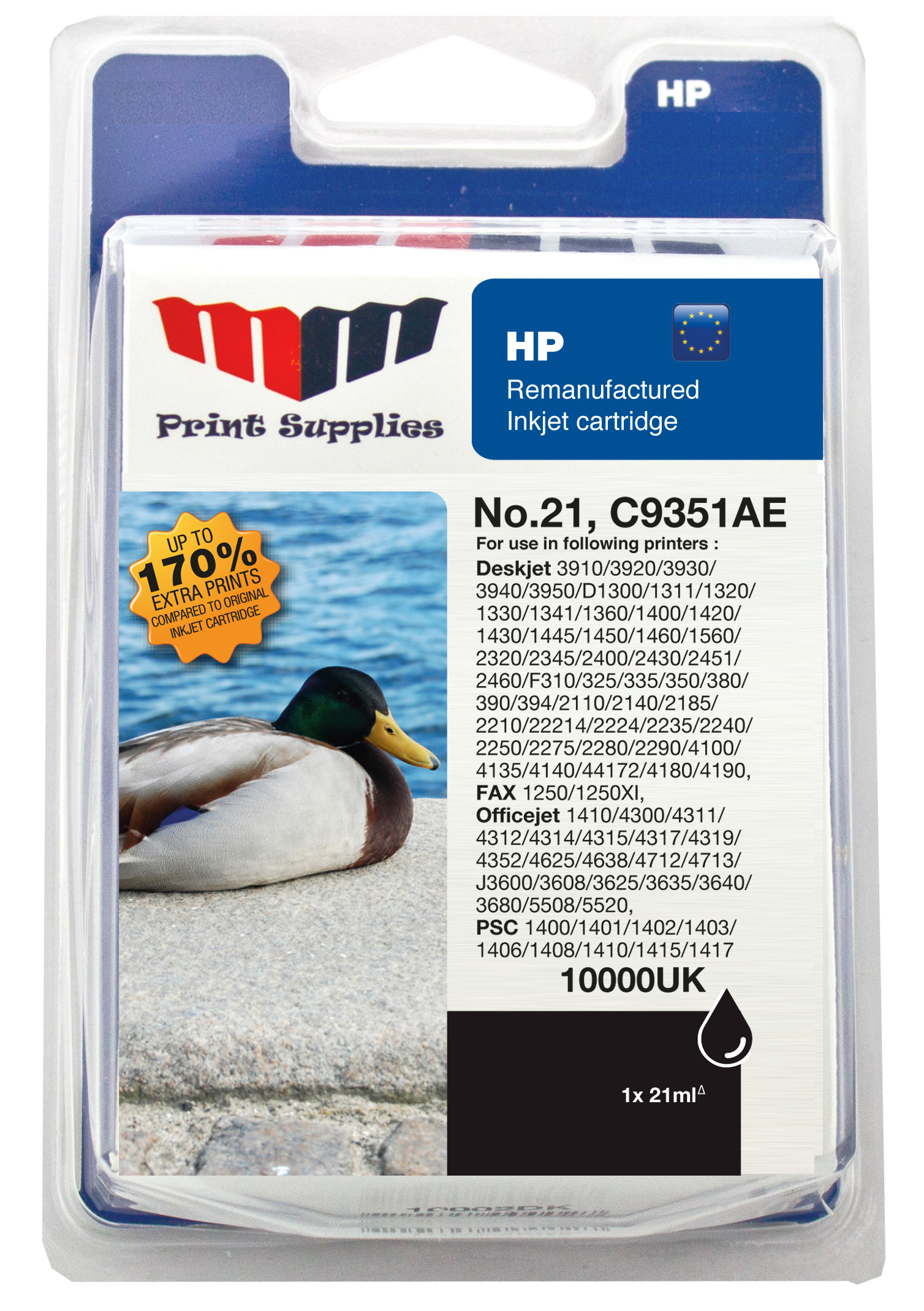 MM 10000UK ink cartridge 1 pc(s) Standard Yield Black