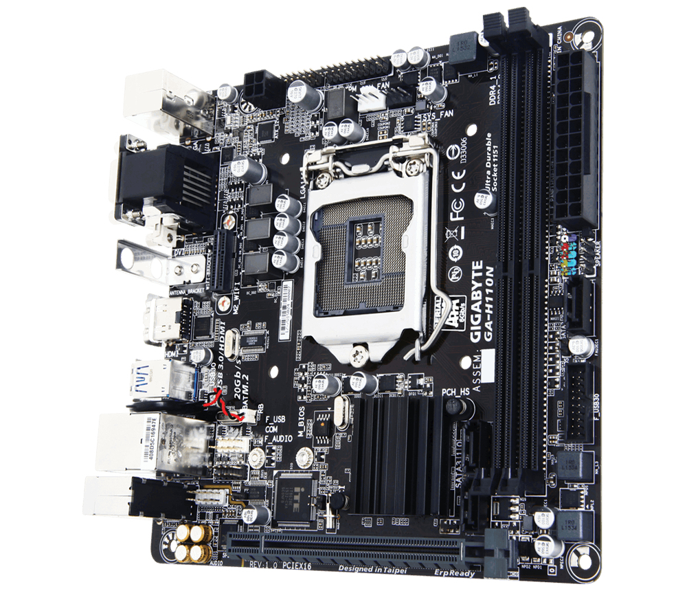 GIGABYTE GA-H110N motherboard Intel® H110 mini ITX – image 4