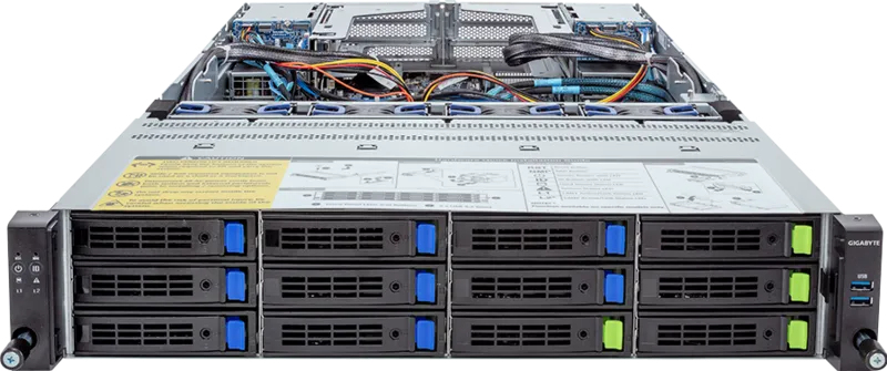 GIGABYTE R283-Z90-AAV2 LGA 6096 Rack (2U) Black, Steel – image 2