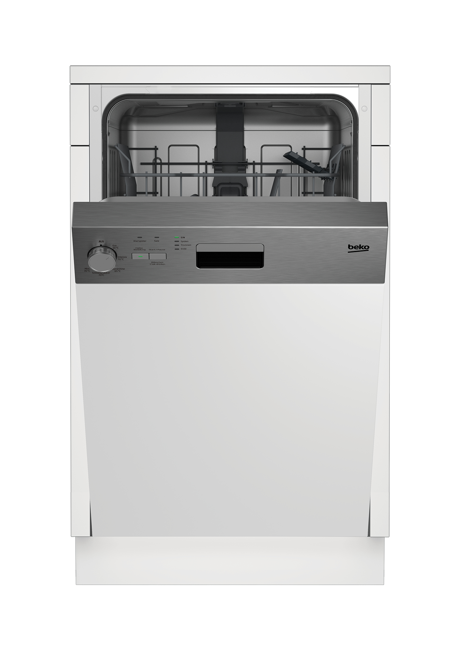 Beko DSS05011X dishwasher Semi built-in 10 place settings – image 2