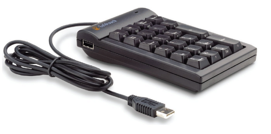 Hypertec KEYB6NBHY keyboard Universal USB Numeric Black