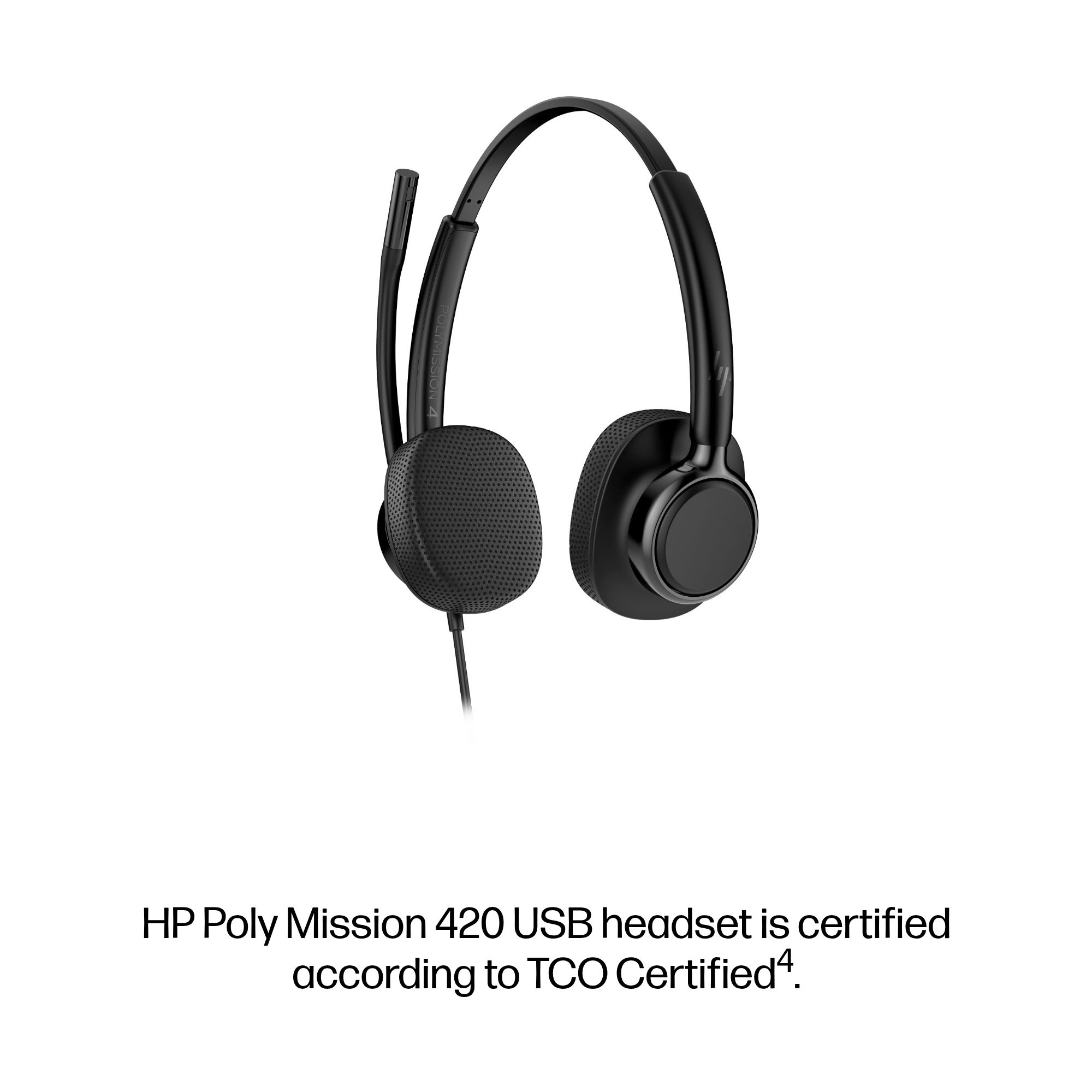 HP Poly Mission 420 Stereo USB Wired Headset – image 5
