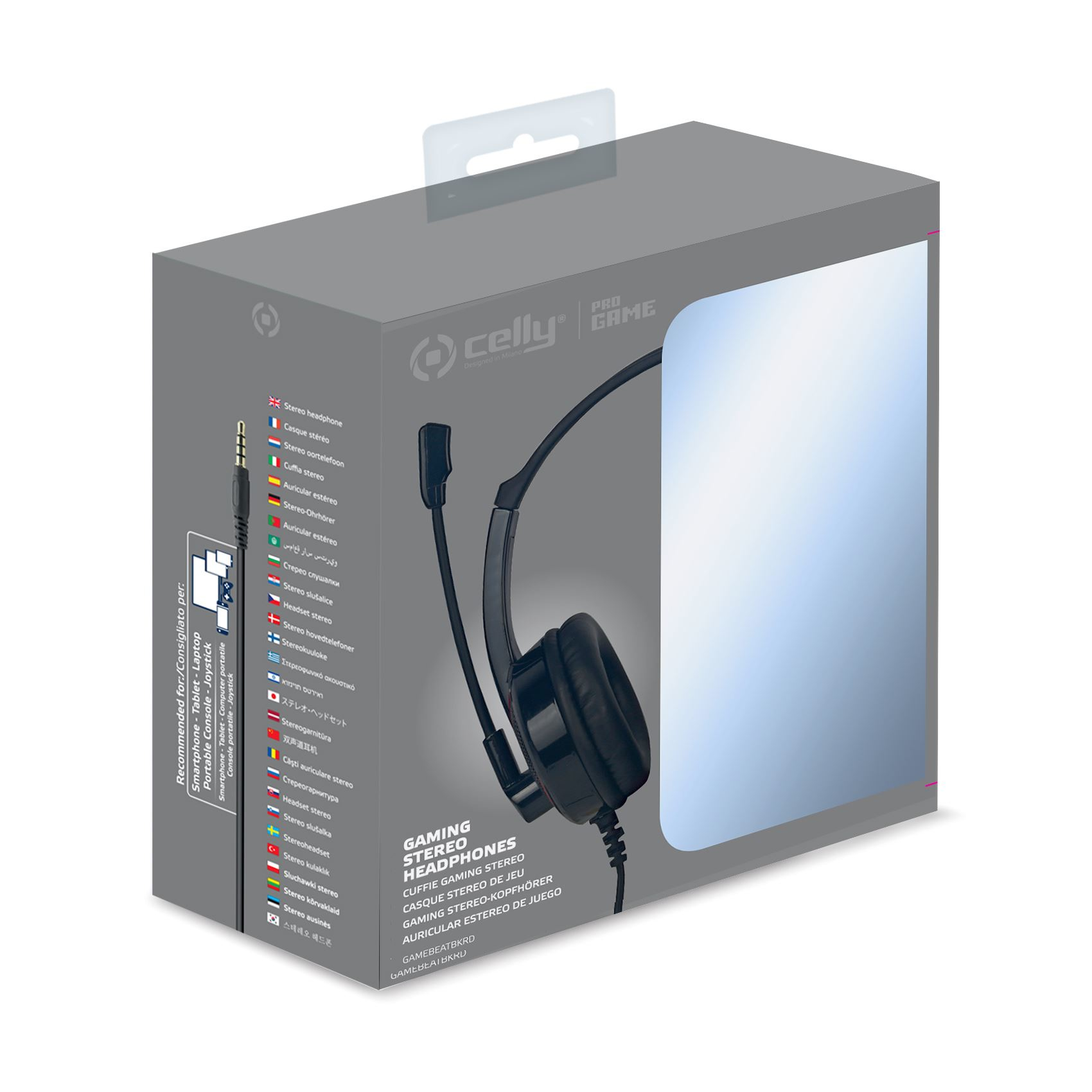 Celly GameBeat Headset Wired Head-band Gaming Black, Red – image 6
