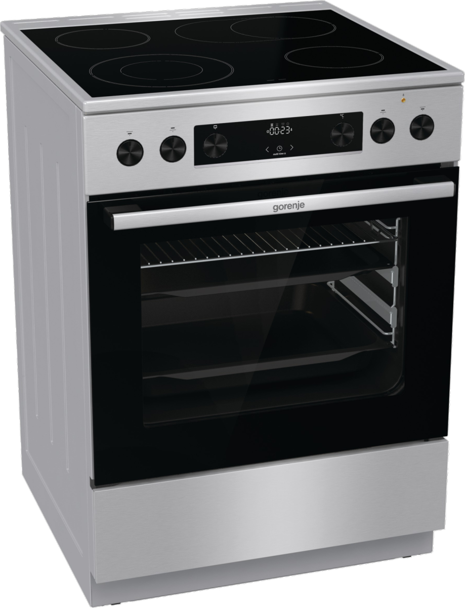 Gorenje GECS6C70XPA Freestanding cooker Electric Ceramic hob Stainless steel – image 2