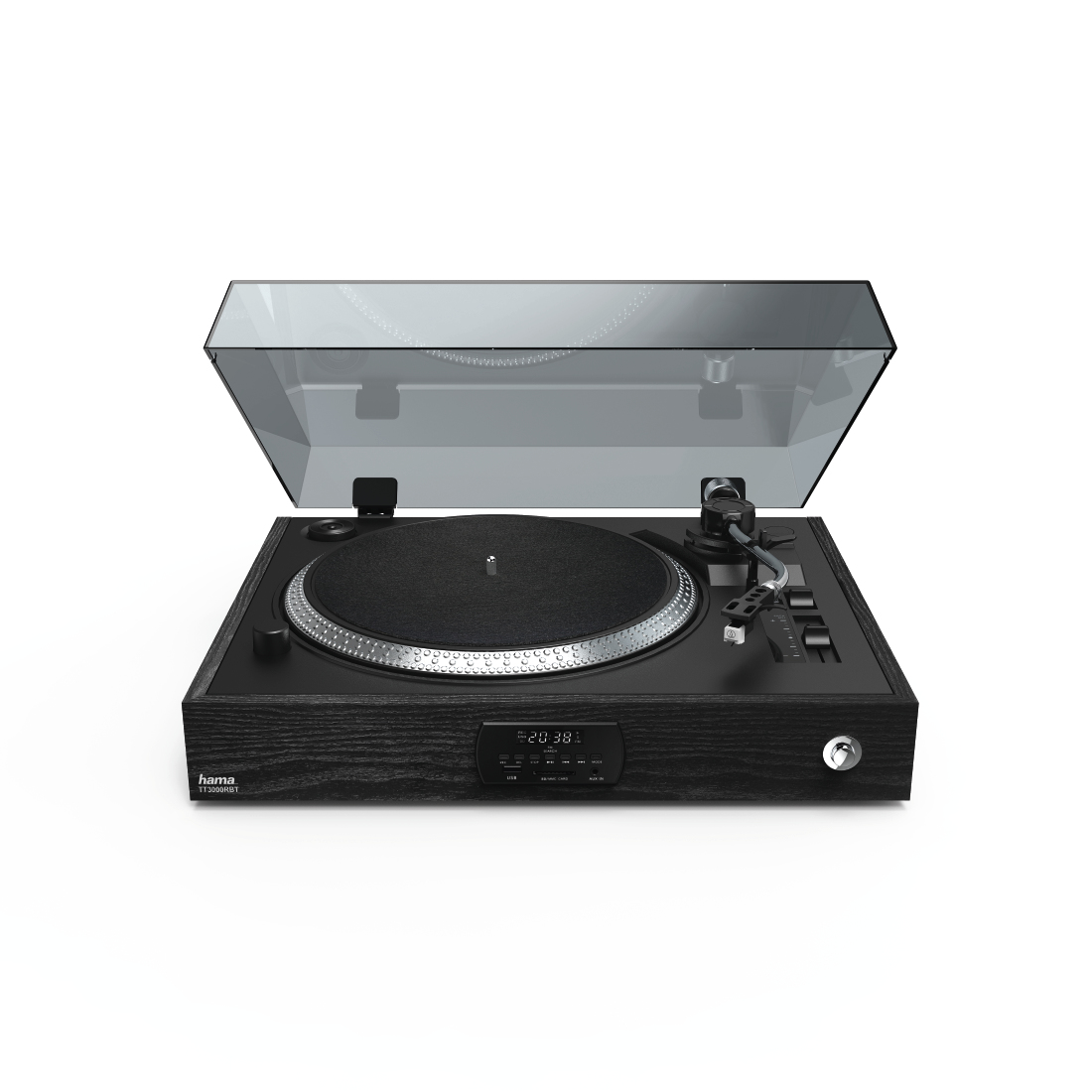 Hama TT3000RBT Belt-drive audio turntable Black Semi Automatic – image 1
